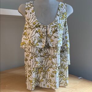Banana Republic Sleeveless Tiered Top (L)